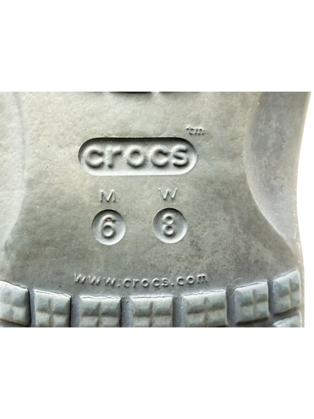 Crocs Navy Blue Womens Slide Sandals M6 W8 Unisex - Picture 3 of 7